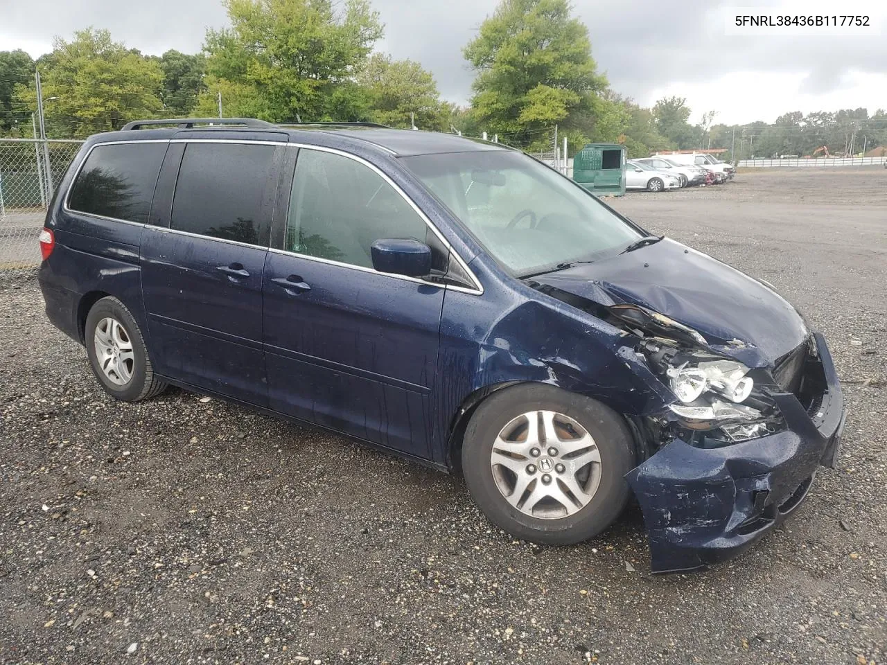 2006 Honda Odyssey Ex VIN: 5FNRL38436B117752 Lot: 73417704