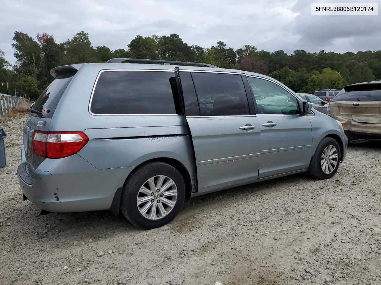 2006 Honda Odyssey Touring VIN: 5FNRL38806B120174 Lot: 73464924