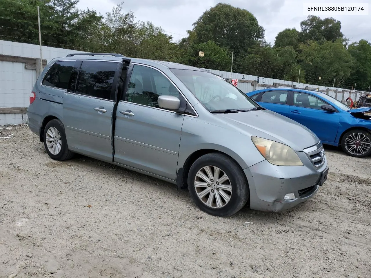 2006 Honda Odyssey Touring VIN: 5FNRL38806B120174 Lot: 73464924