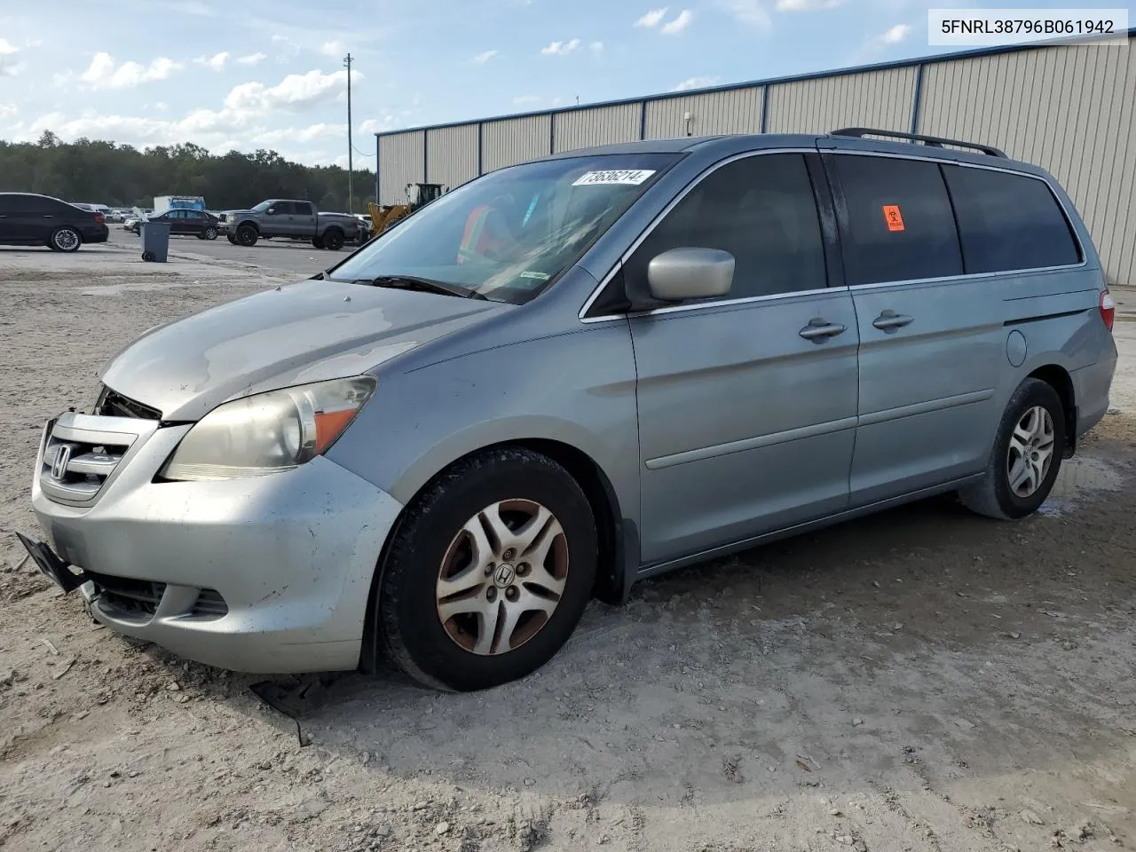 5FNRL38796B061942 2006 Honda Odyssey Exl