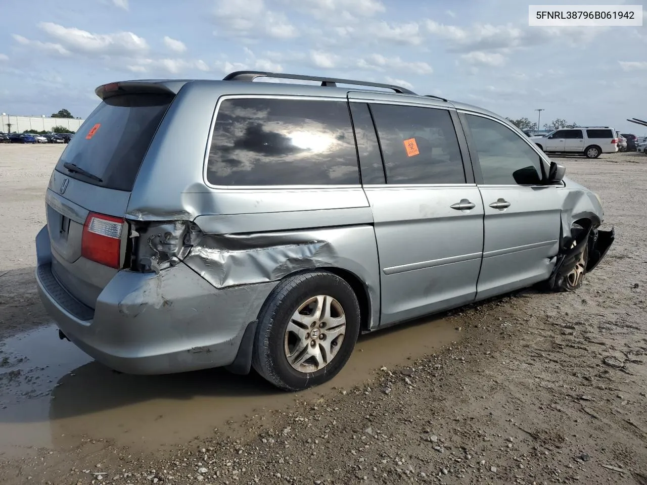 2006 Honda Odyssey Exl VIN: 5FNRL38796B061942 Lot: 73636214