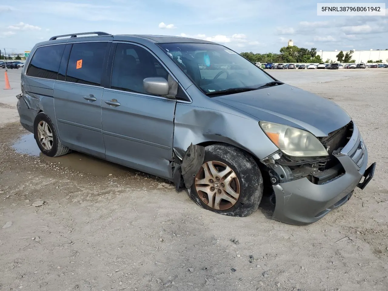 2006 Honda Odyssey Exl VIN: 5FNRL38796B061942 Lot: 73636214