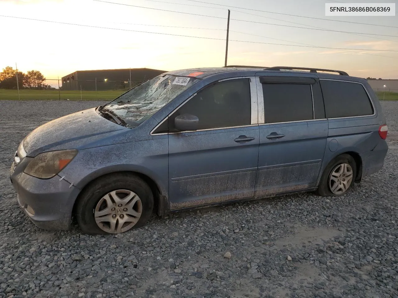 2006 Honda Odyssey Exl VIN: 5FNRL38686B068369 Lot: 73927804