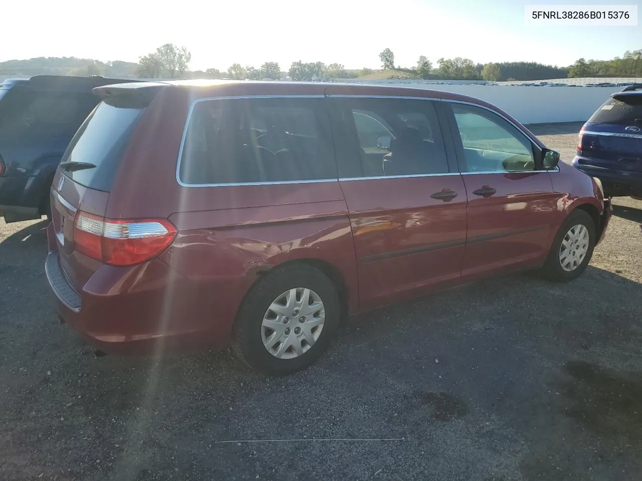 2006 Honda Odyssey Lx VIN: 5FNRL38286B015376 Lot: 73989134