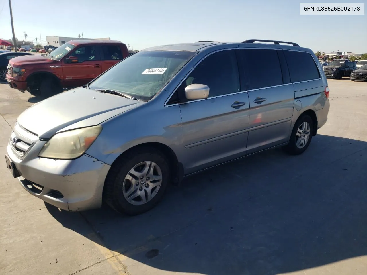 5FNRL38626B002173 2006 Honda Odyssey Exl