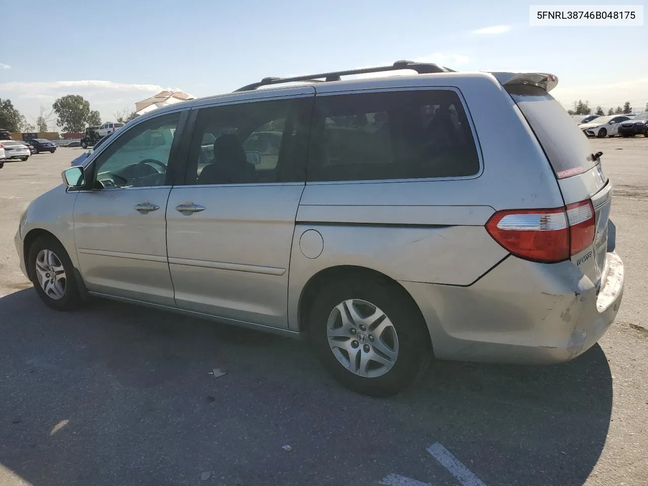 2006 Honda Odyssey Exl VIN: 5FNRL38746B048175 Lot: 74205004