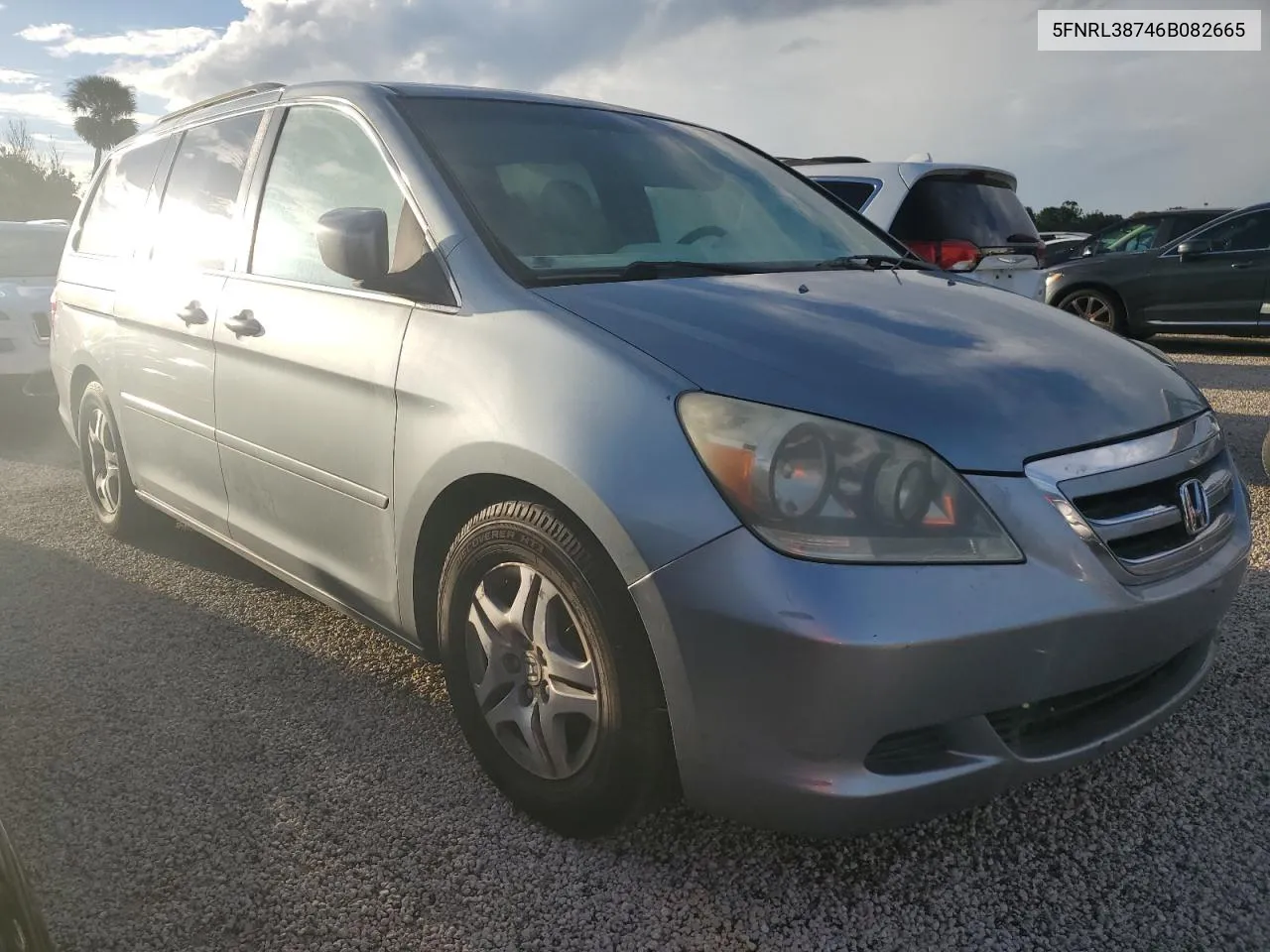 2006 Honda Odyssey Exl VIN: 5FNRL38746B082665 Lot: 74233144