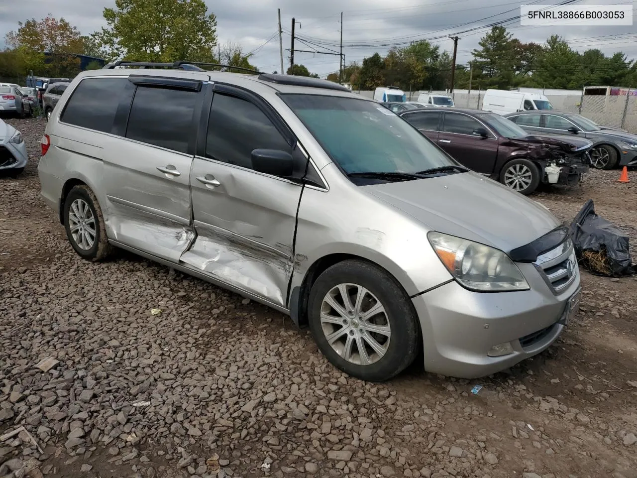 2006 Honda Odyssey Touring VIN: 5FNRL38866B003053 Lot: 74336804