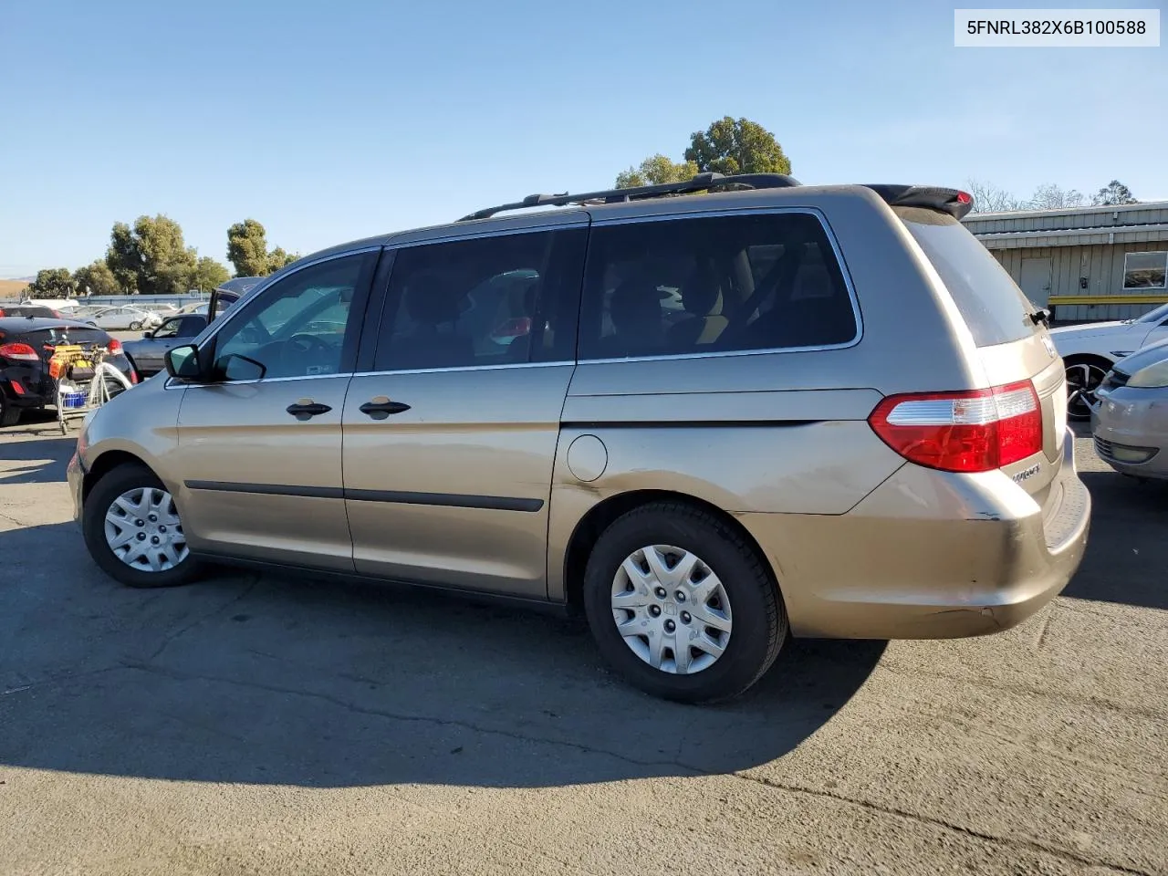 2006 Honda Odyssey Lx VIN: 5FNRL382X6B100588 Lot: 74765484