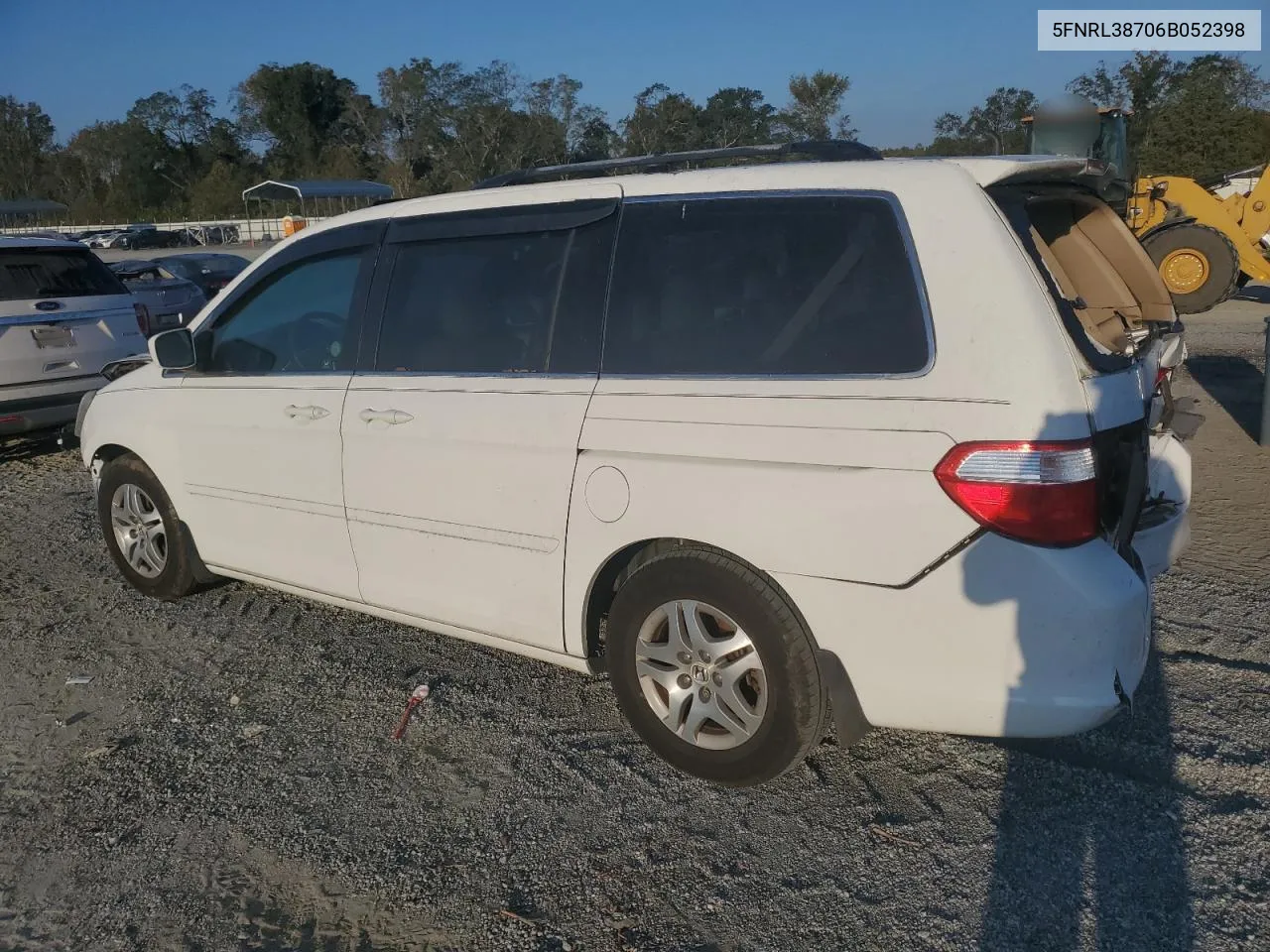 2006 Honda Odyssey Exl VIN: 5FNRL38706B052398 Lot: 74930844