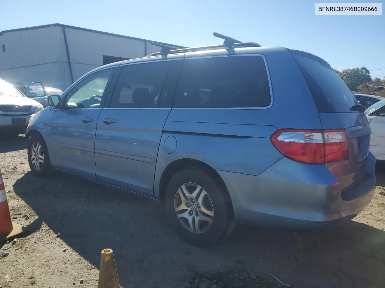 2006 Honda Odyssey Exl VIN: 5FNRL38746B009666 Lot: 74984624