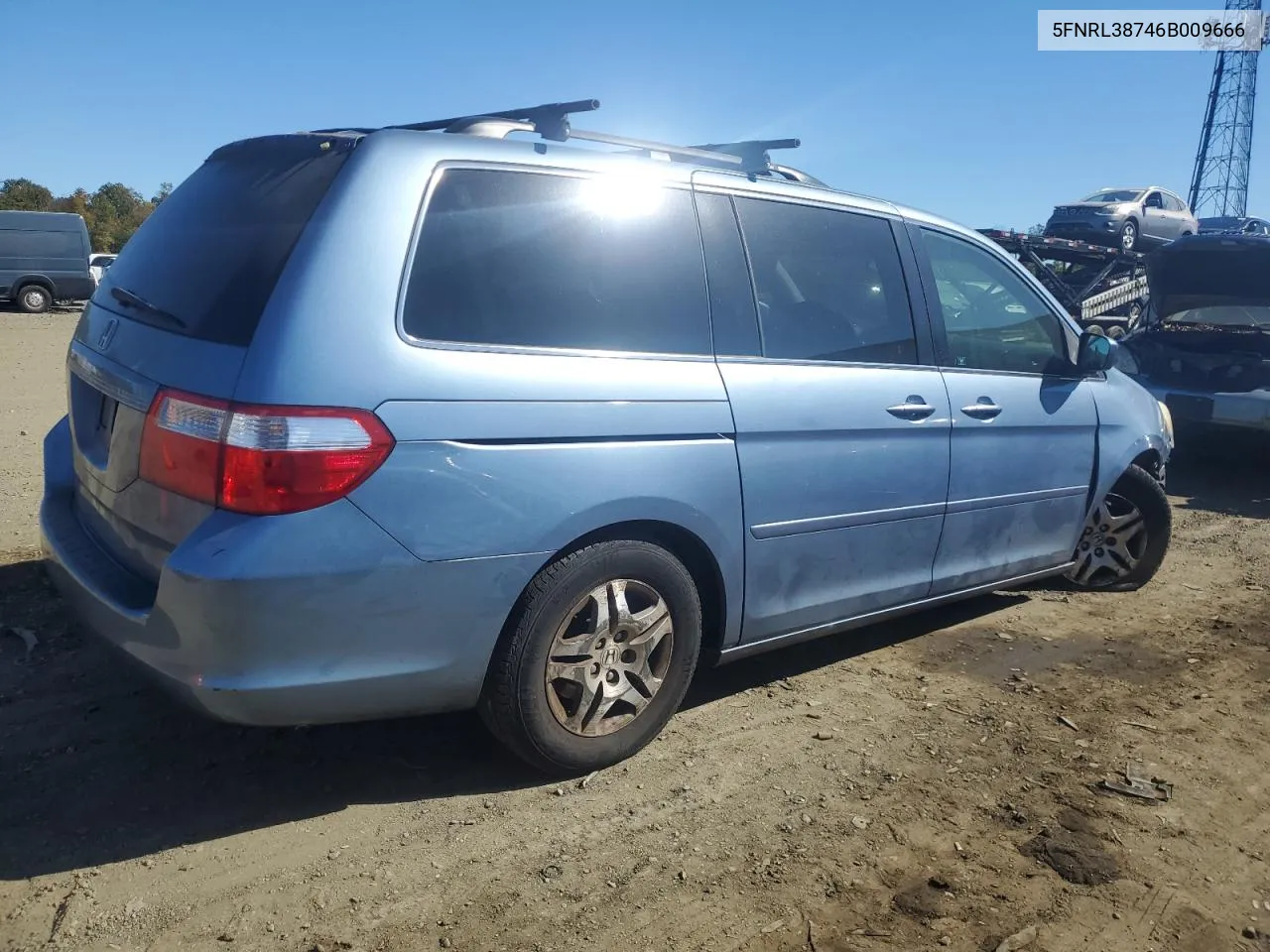 2006 Honda Odyssey Exl VIN: 5FNRL38746B009666 Lot: 74984624