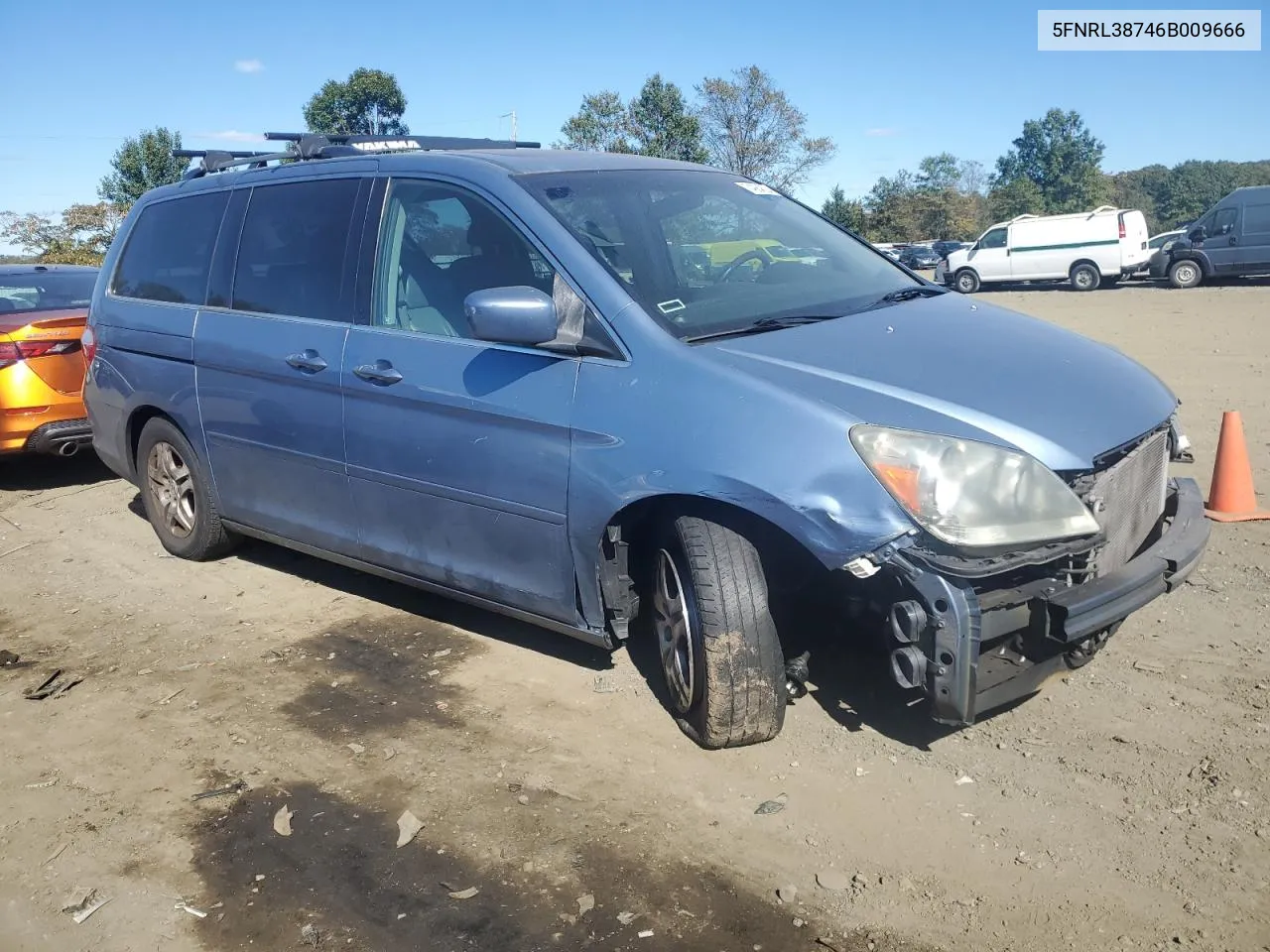 2006 Honda Odyssey Exl VIN: 5FNRL38746B009666 Lot: 74984624