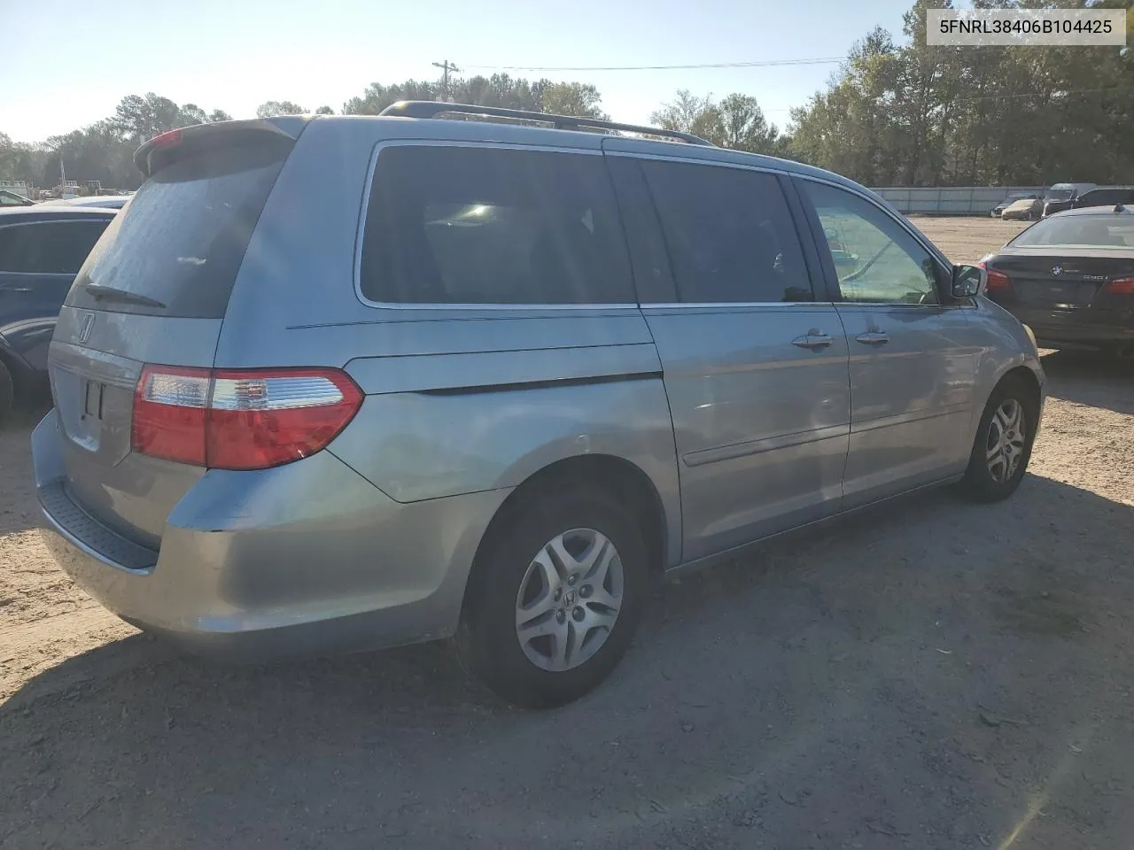 2006 Honda Odyssey Ex VIN: 5FNRL38406B104425 Lot: 75041414