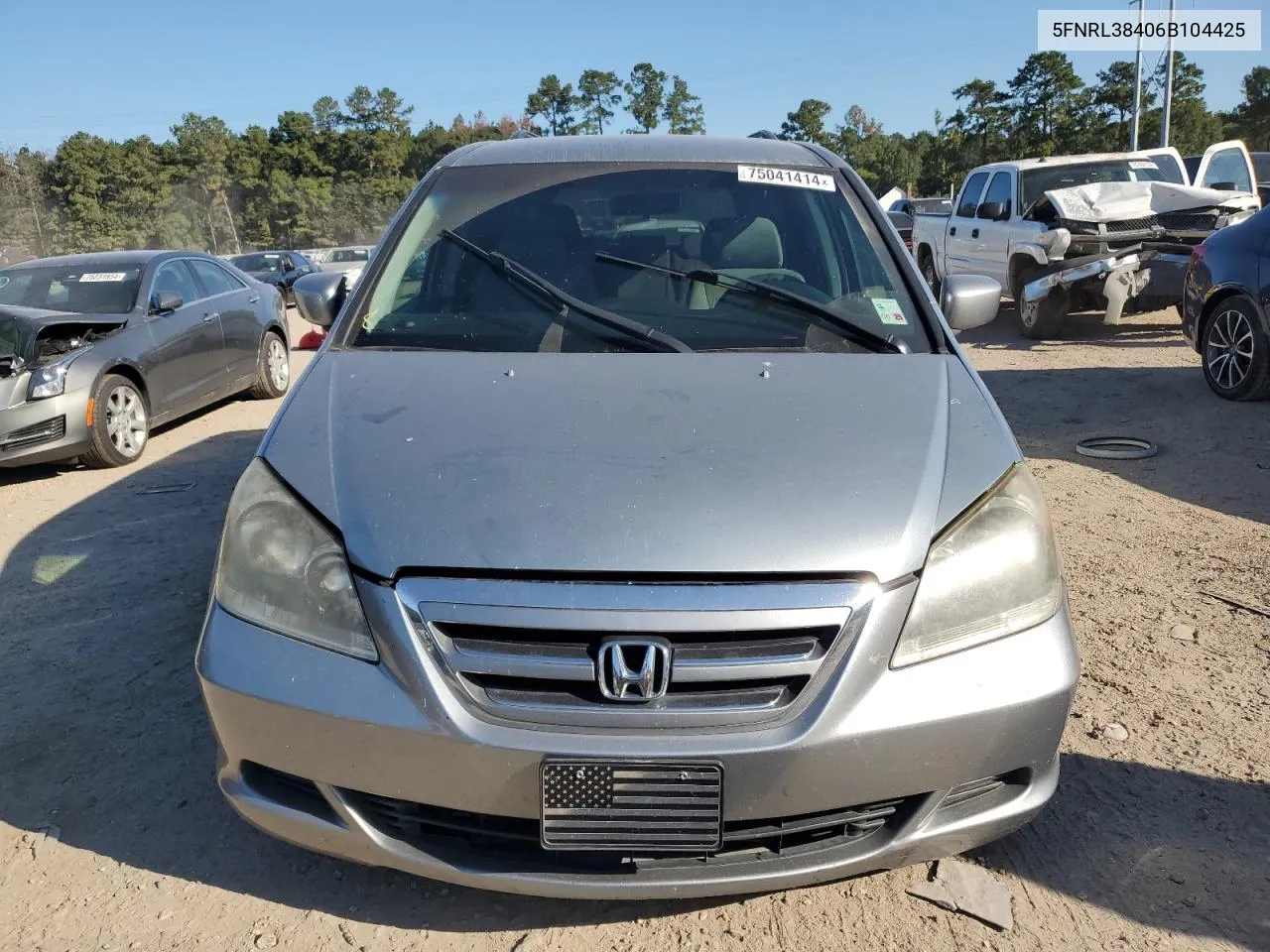 5FNRL38406B104425 2006 Honda Odyssey Ex