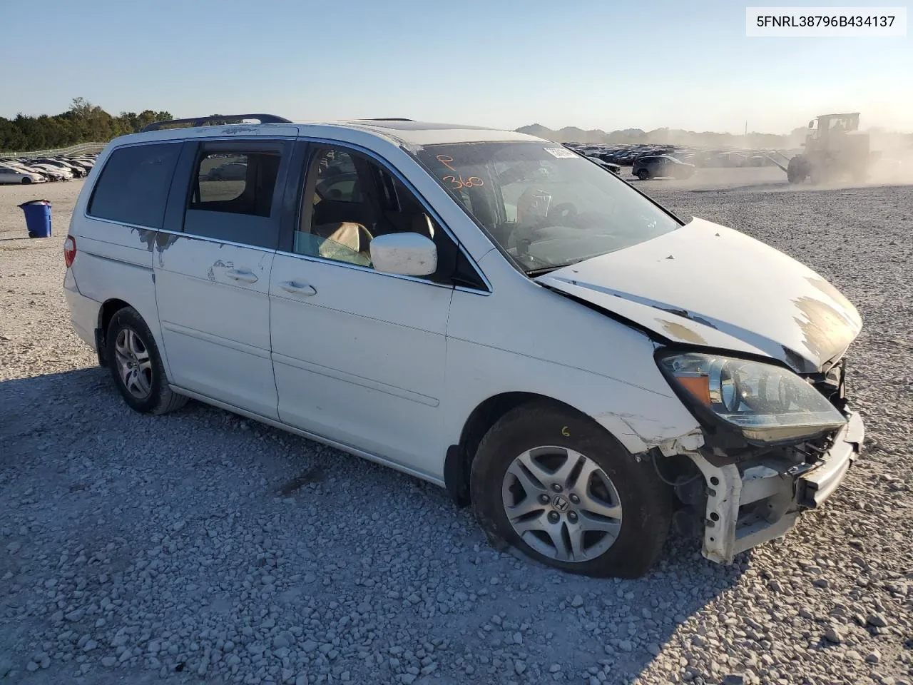 2006 Honda Odyssey Exl VIN: 5FNRL38796B434137 Lot: 75331844