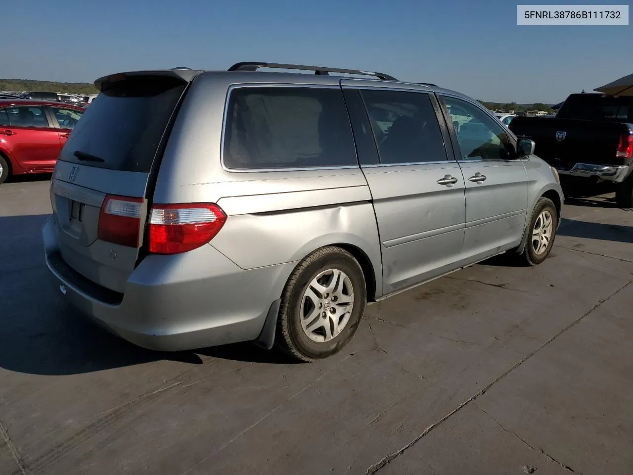 2006 Honda Odyssey Exl VIN: 5FNRL38786B111732 Lot: 75508274