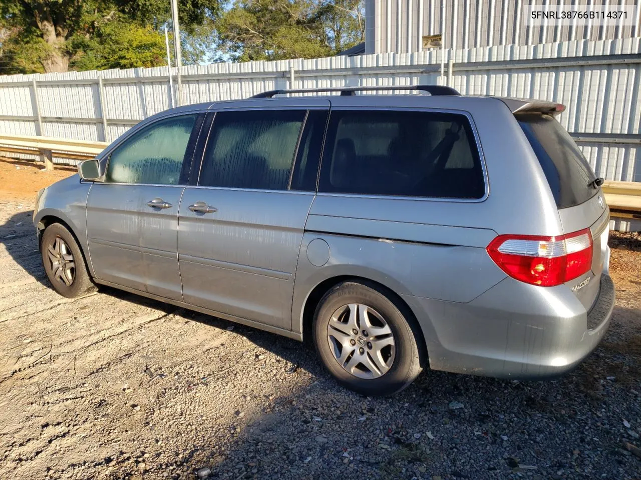 2006 Honda Odyssey Exl VIN: 5FNRL38766B114371 Lot: 75631064