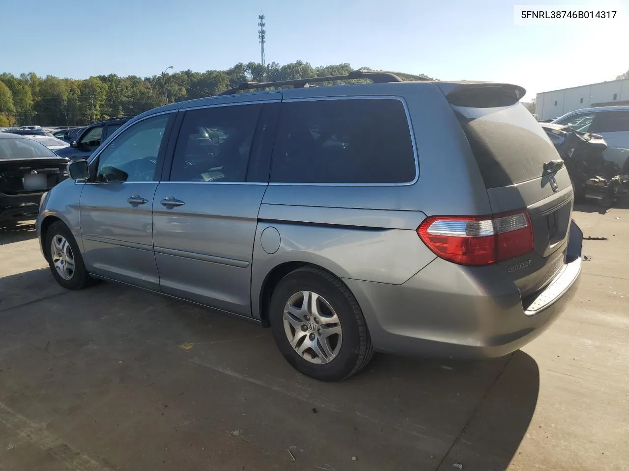 2006 Honda Odyssey Exl VIN: 5FNRL38746B014317 Lot: 75761784