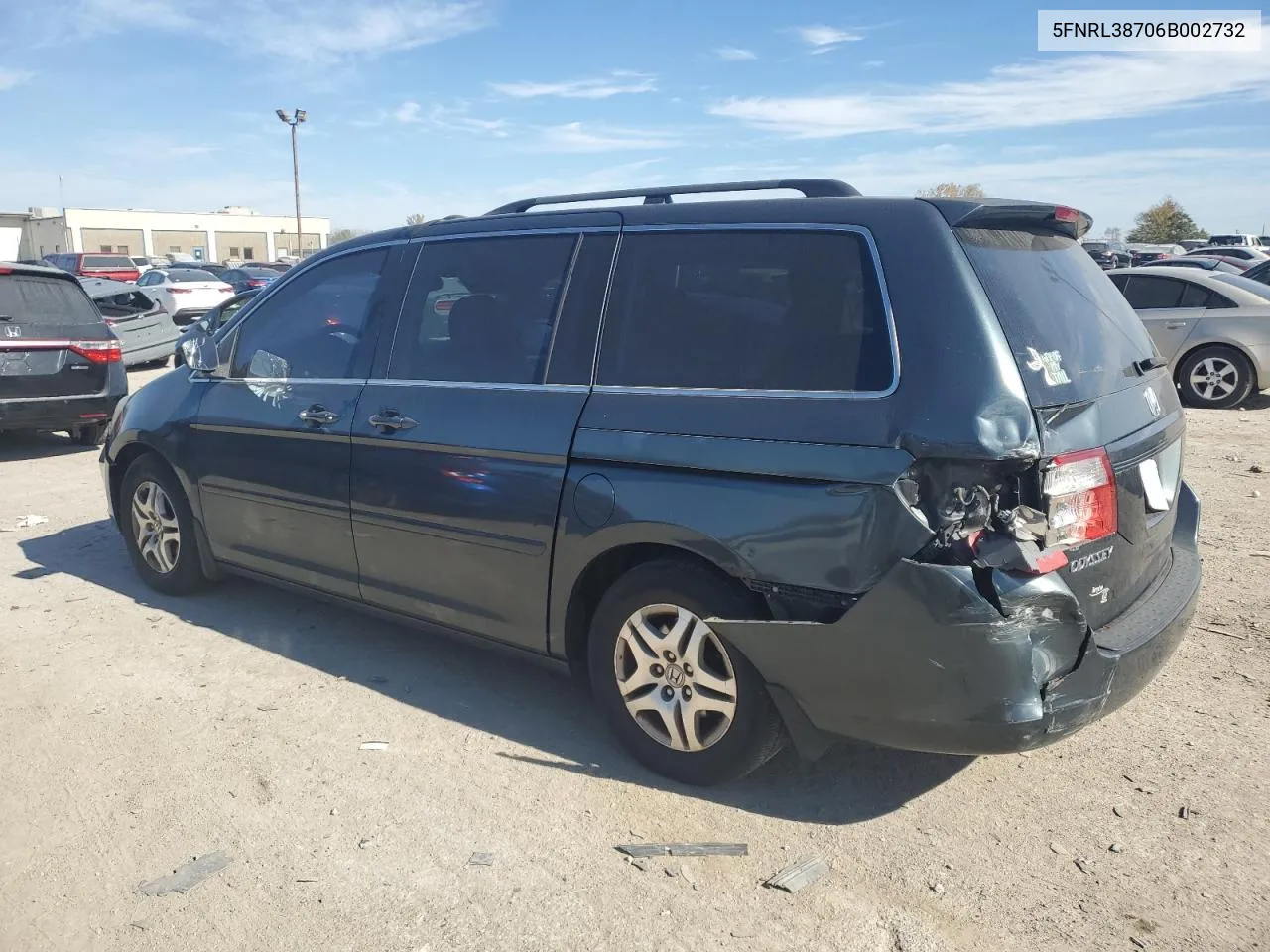 2006 Honda Odyssey Exl VIN: 5FNRL38706B002732 Lot: 75994984