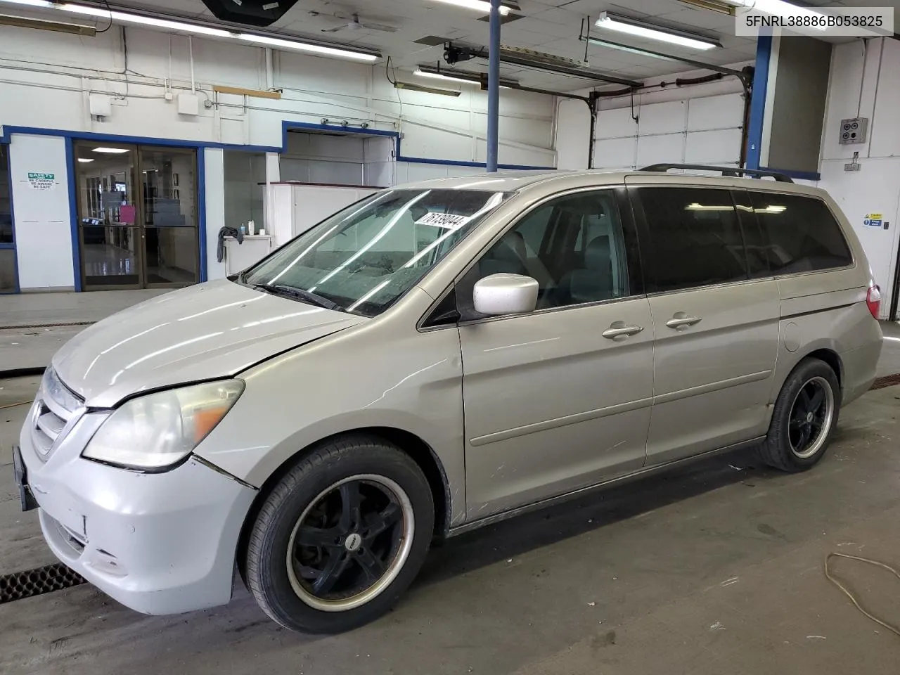 2006 Honda Odyssey Touring VIN: 5FNRL38886B053825 Lot: 76139044