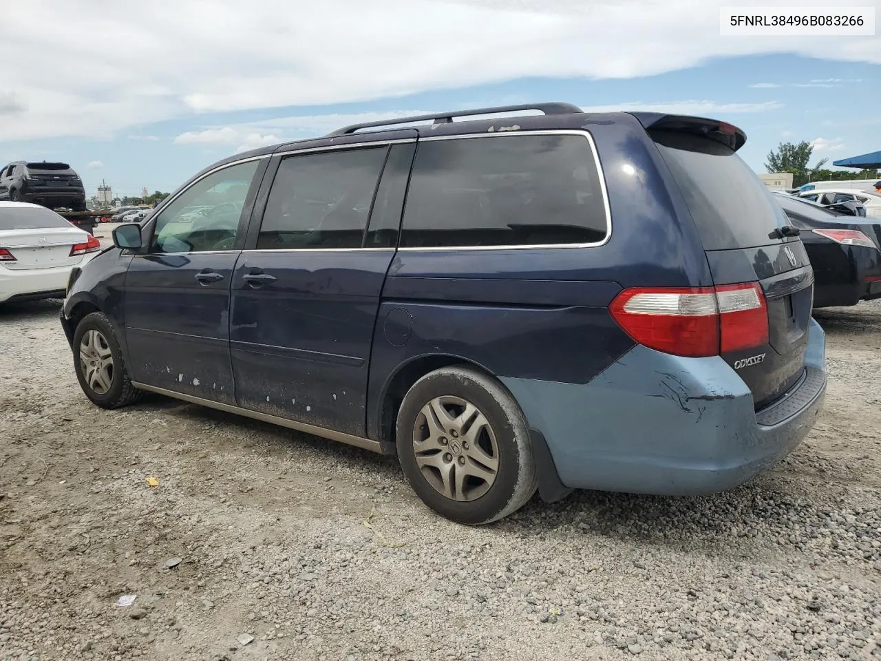 2006 Honda Odyssey Ex VIN: 5FNRL38496B083266 Lot: 76161894