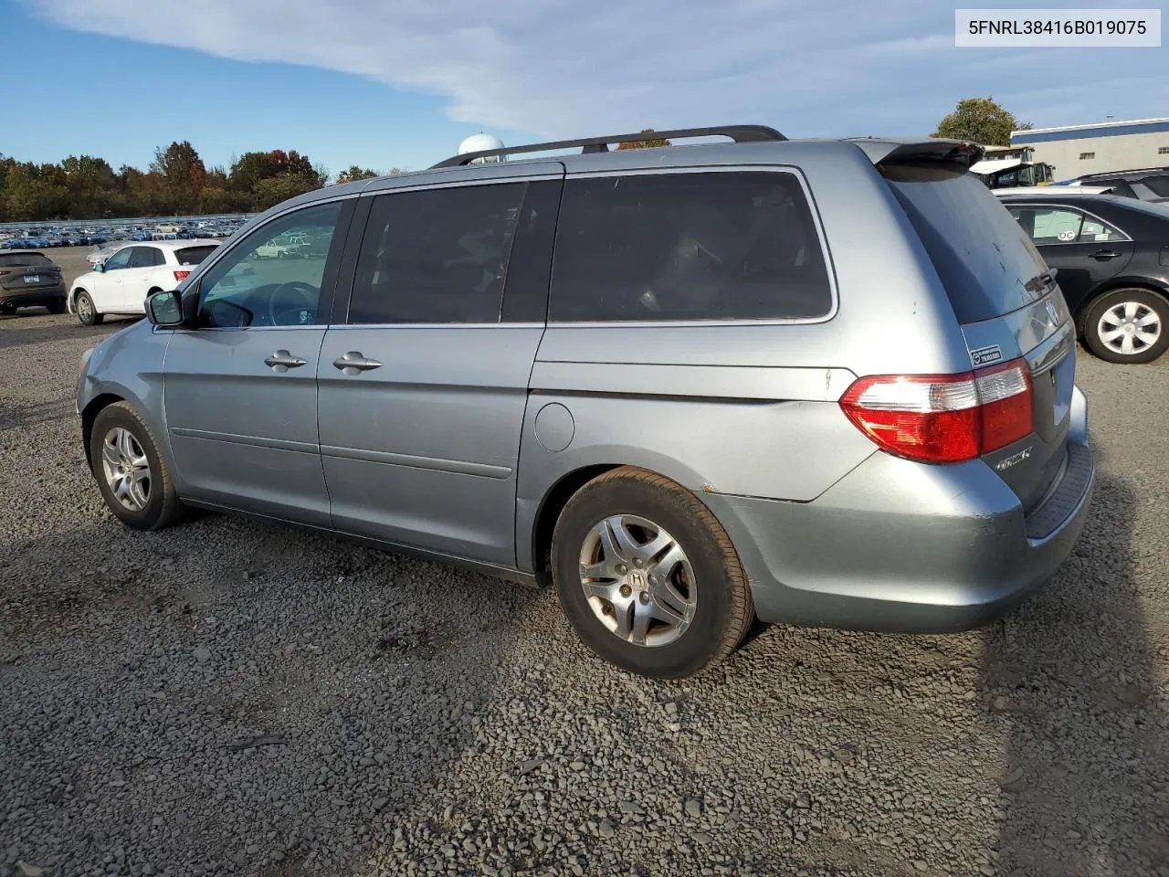 2006 Honda Odyssey Ex VIN: 5FNRL38416B019075 Lot: 76406364