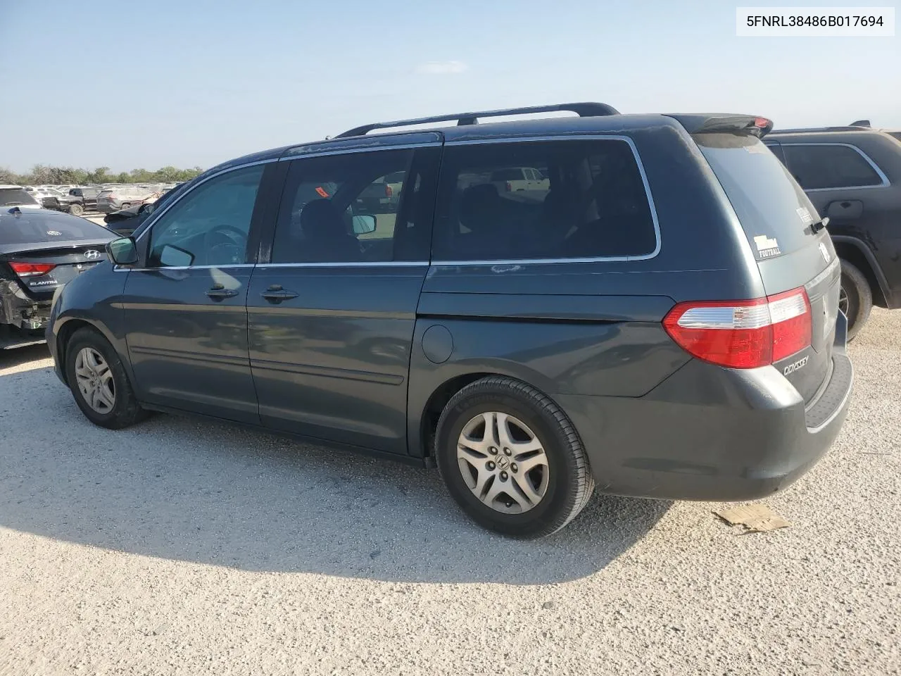 2006 Honda Odyssey Ex VIN: 5FNRL38486B017694 Lot: 76507754