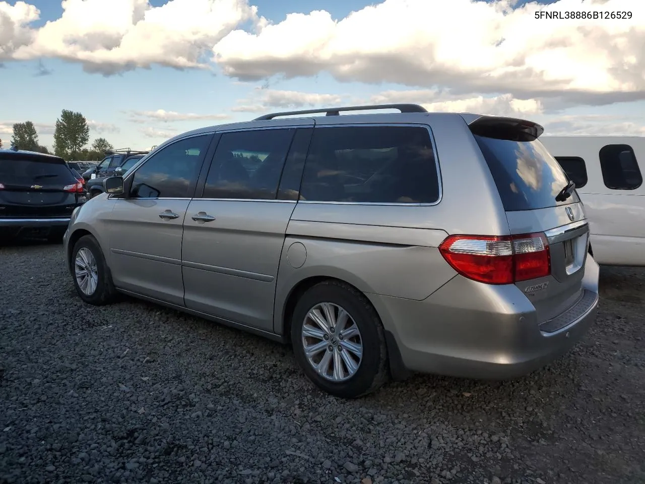 2006 Honda Odyssey Touring VIN: 5FNRL38886B126529 Lot: 77491894