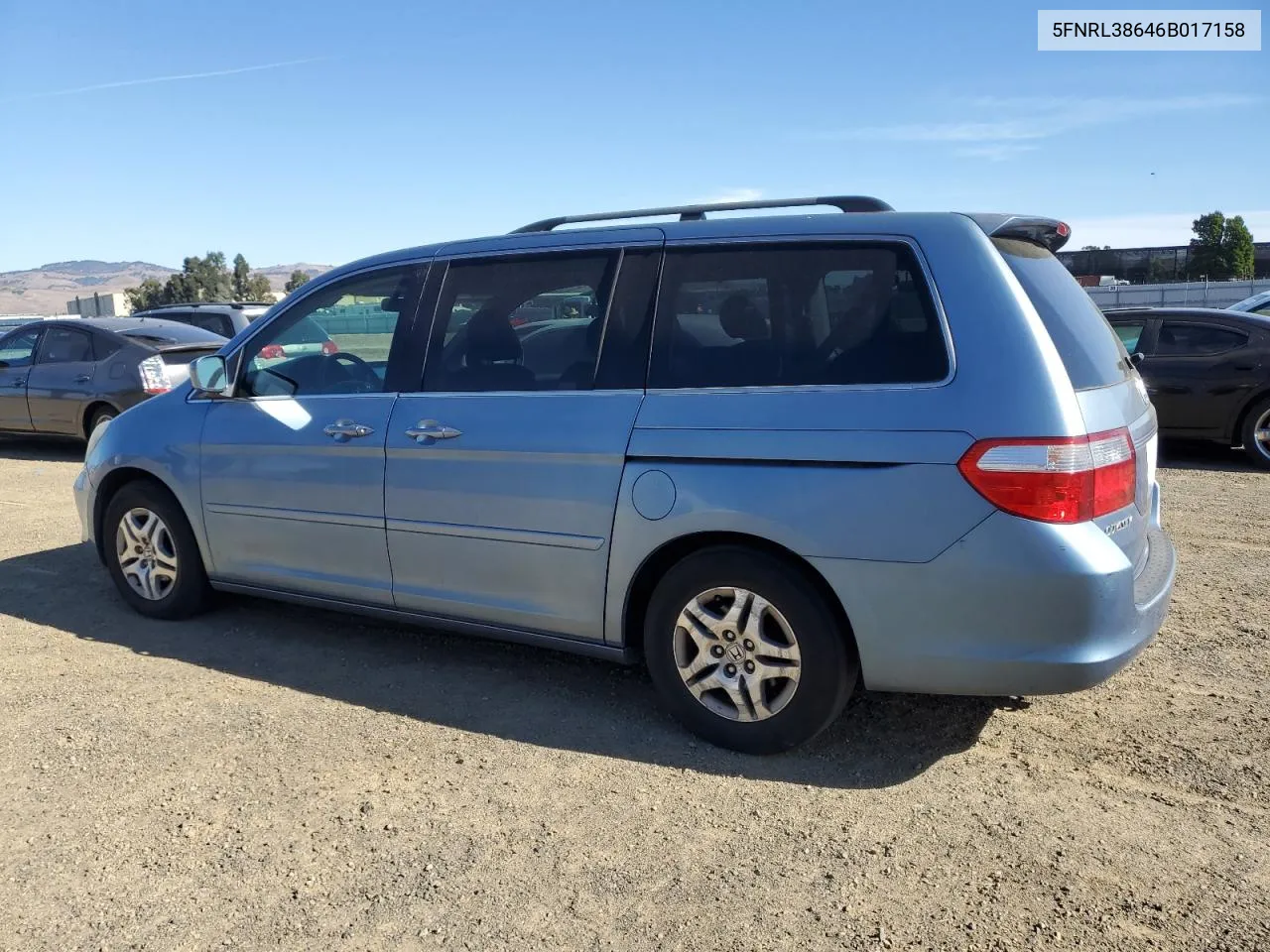 2006 Honda Odyssey Exl VIN: 5FNRL38646B017158 Lot: 79582174