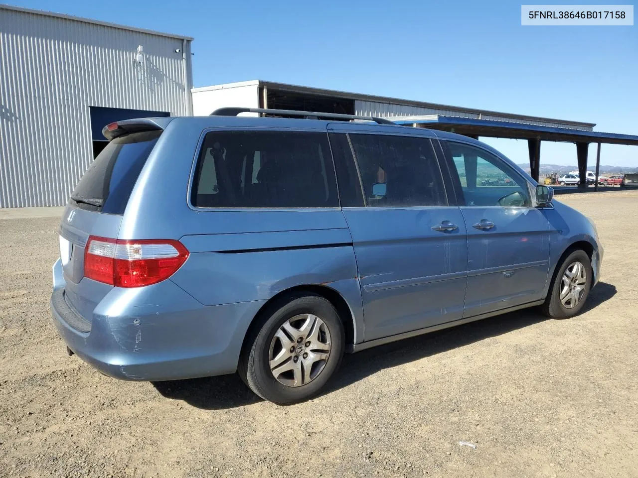 2006 Honda Odyssey Exl VIN: 5FNRL38646B017158 Lot: 79582174