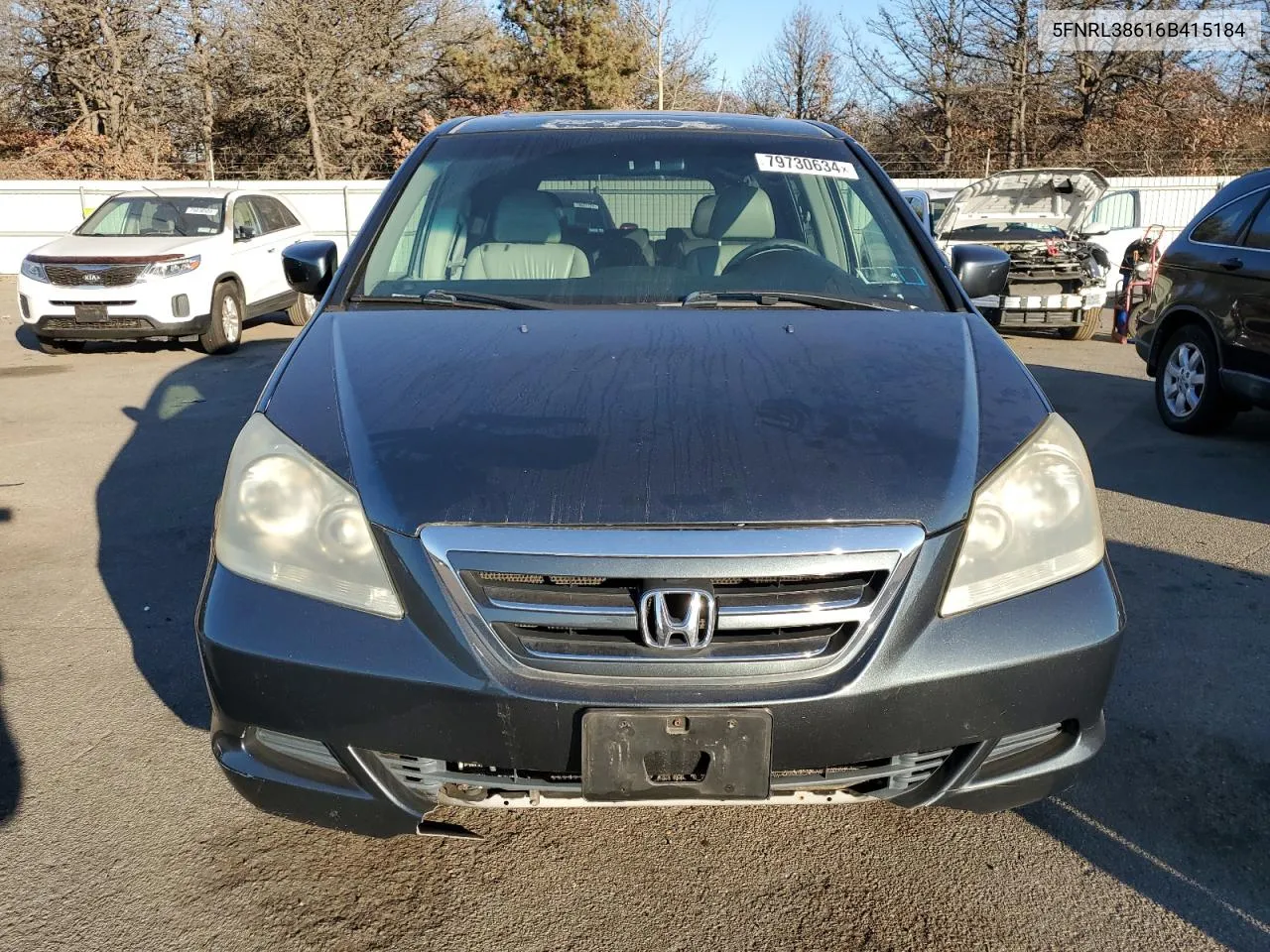 2006 Honda Odyssey Exl VIN: 5FNRL38616B415184 Lot: 79730634