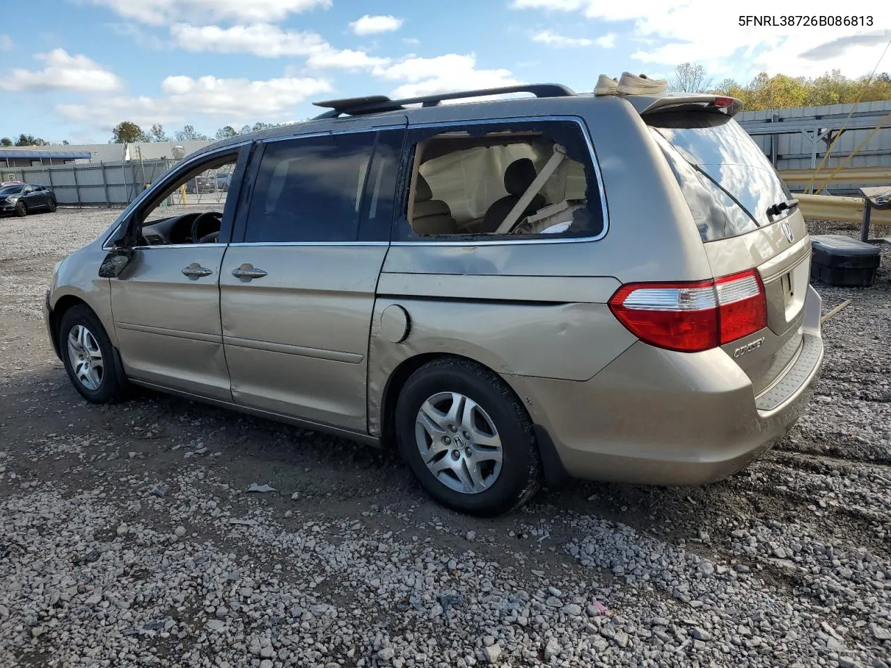 2006 Honda Odyssey Exl VIN: 5FNRL38726B086813 Lot: 79749174