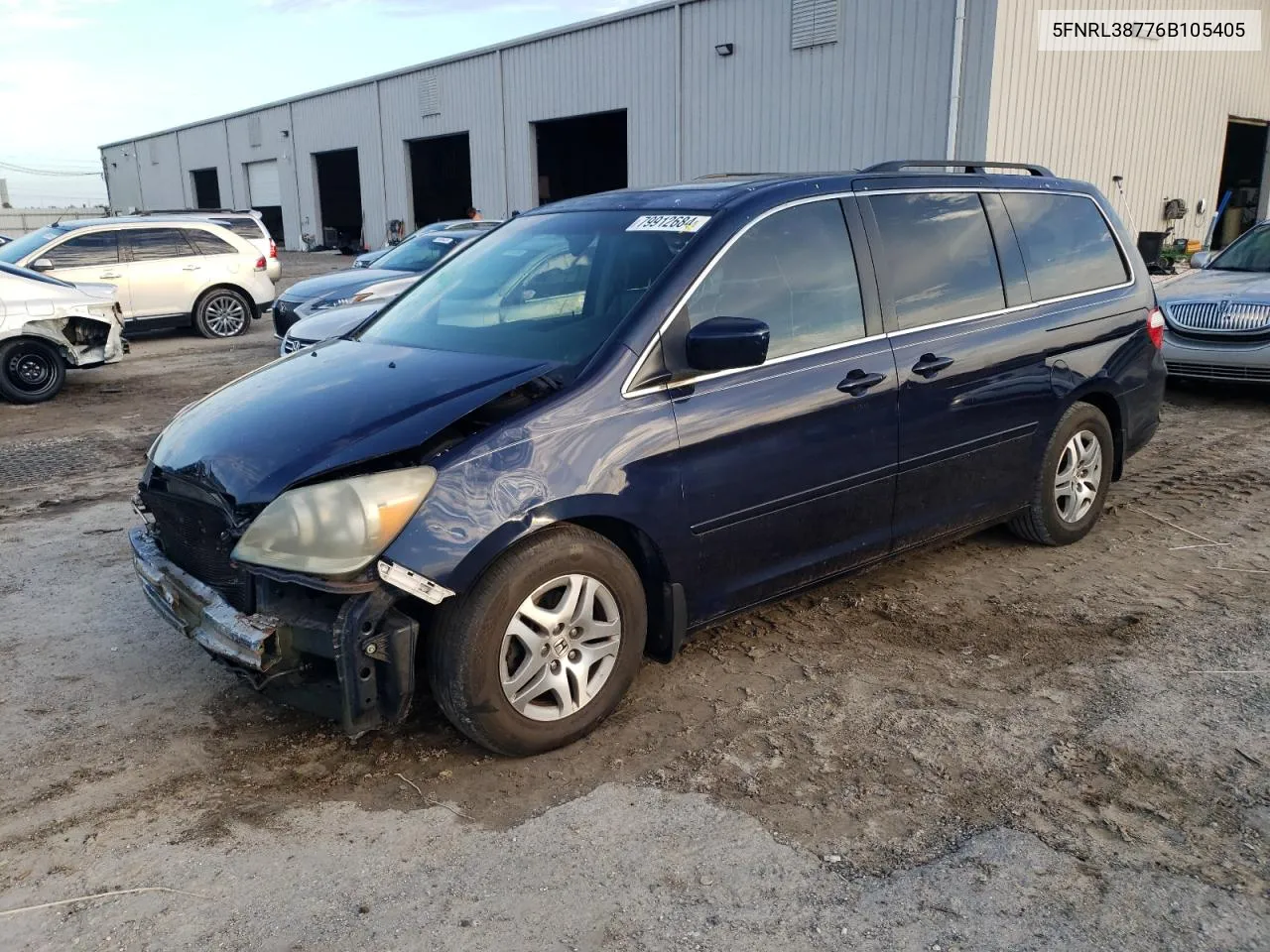 2006 Honda Odyssey Exl VIN: 5FNRL38776B105405 Lot: 79912684