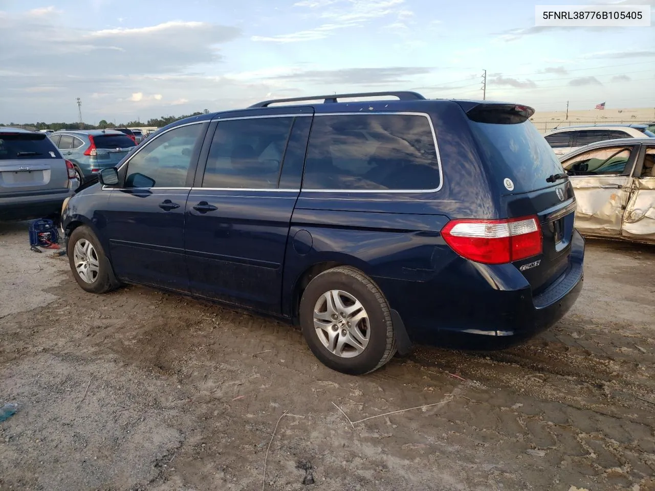 2006 Honda Odyssey Exl VIN: 5FNRL38776B105405 Lot: 79912684