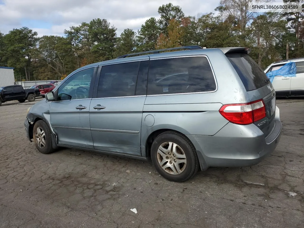 2006 Honda Odyssey Exl VIN: 5FNRL38606B024589 Lot: 79920744