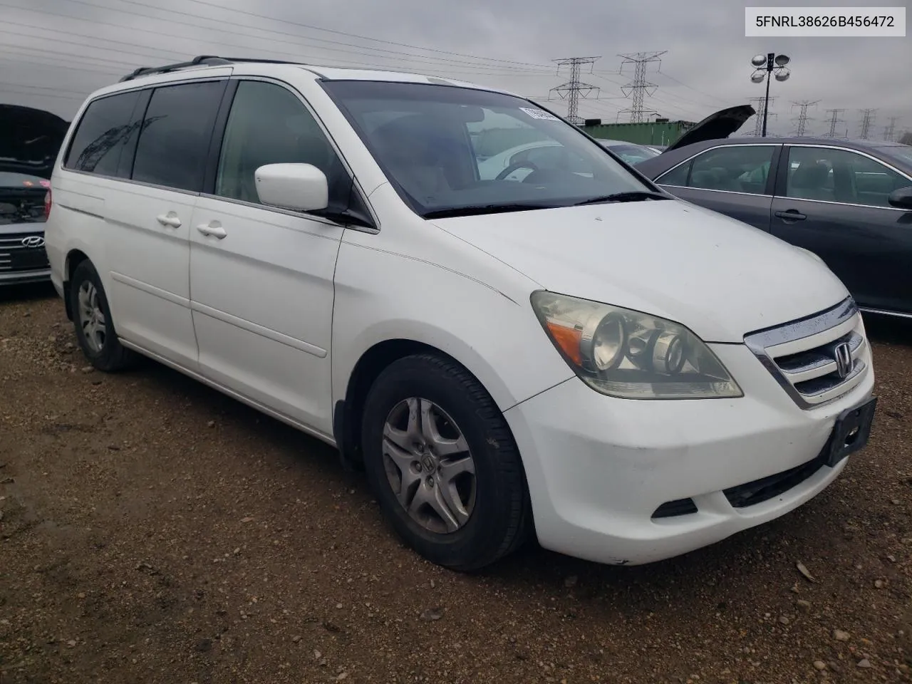 2006 Honda Odyssey Exl VIN: 5FNRL38626B456472 Lot: 79940844