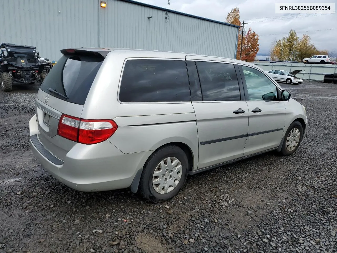 2006 Honda Odyssey Lx VIN: 5FNRL38256B089354 Lot: 80140124