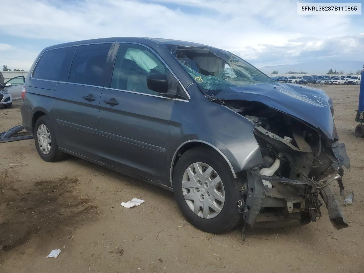 5FNRL38237B110865 2007 Honda Odyssey Lx