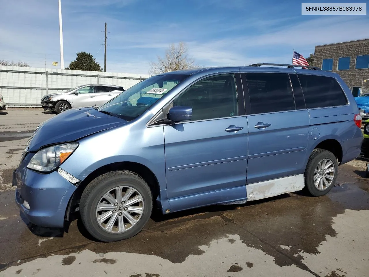 5FNRL38857B083978 2007 Honda Odyssey Touring