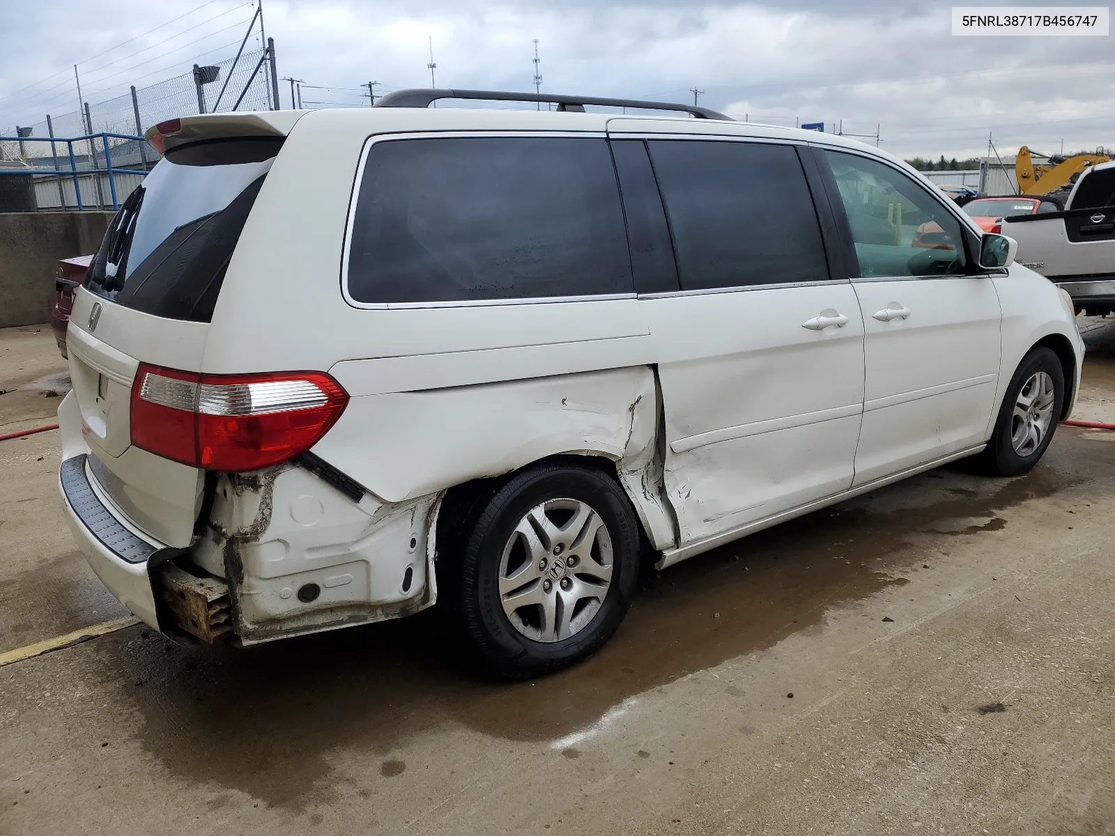 2007 Honda Odyssey Exl VIN: 5FNRL38717B456747 Lot: 49238184