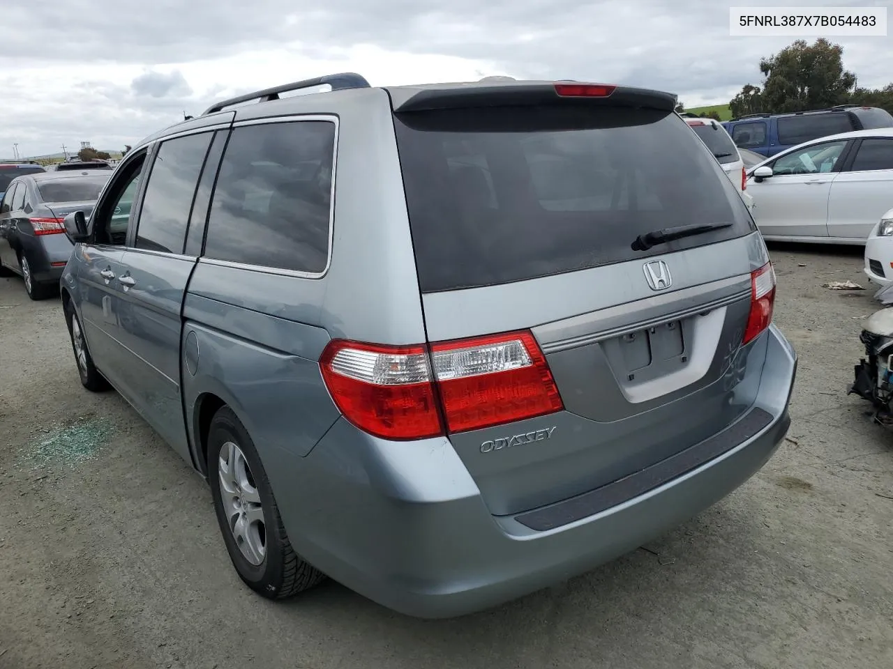 2007 Honda Odyssey Exl VIN: 5FNRL387X7B054483 Lot: 52031744