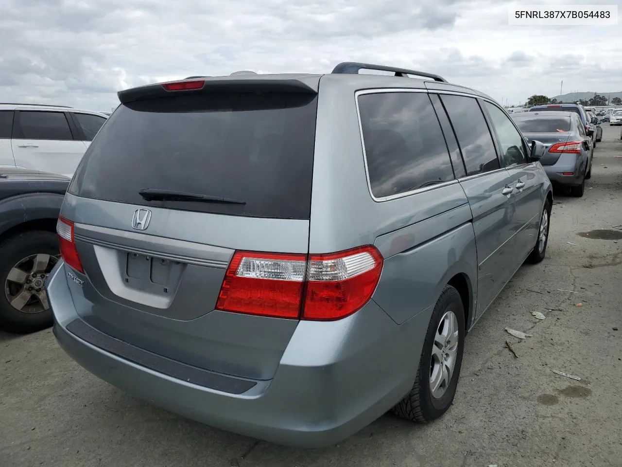 2007 Honda Odyssey Exl VIN: 5FNRL387X7B054483 Lot: 52031744