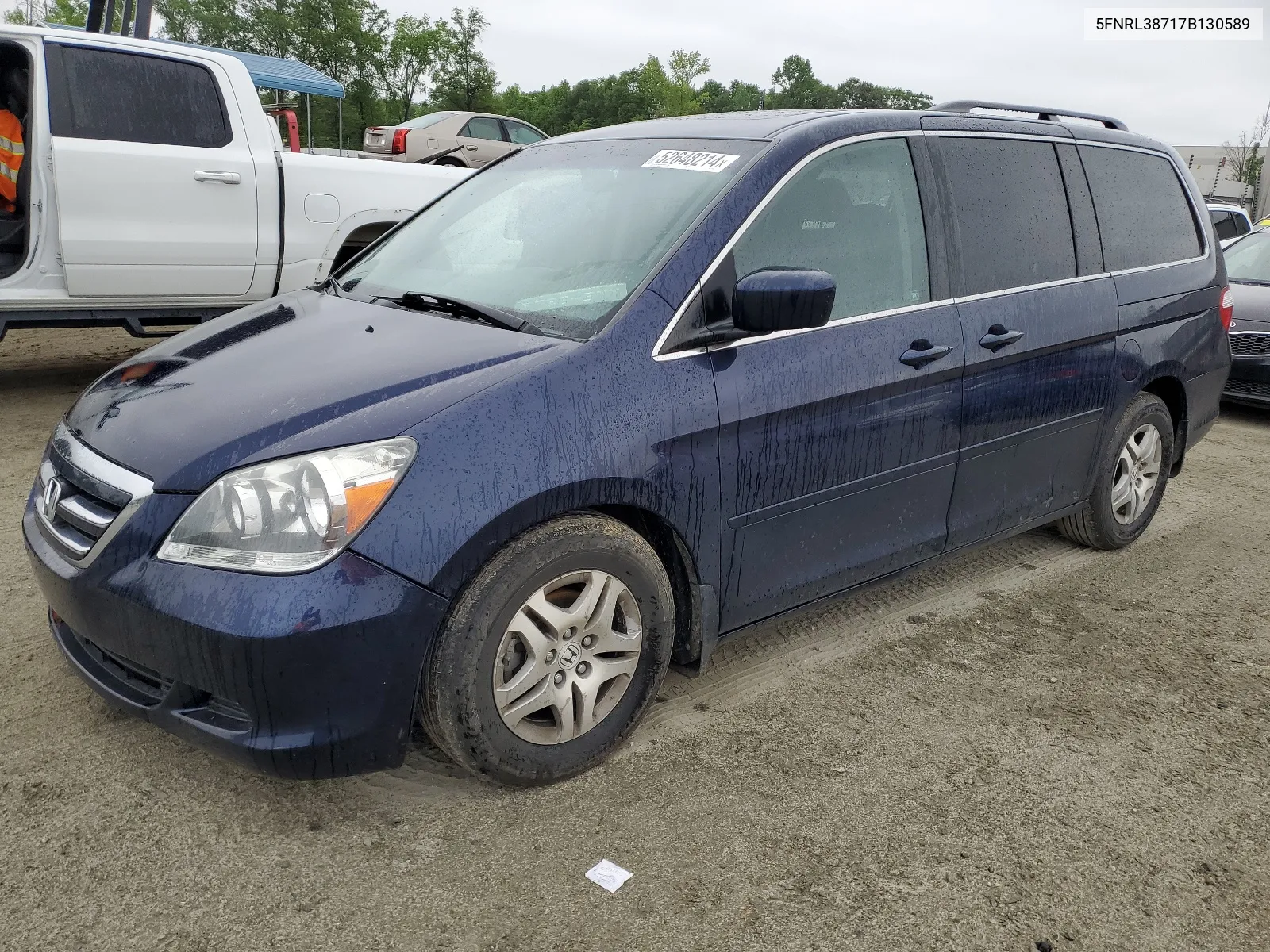 2007 Honda Odyssey Exl VIN: 5FNRL38717B130589 Lot: 52648214