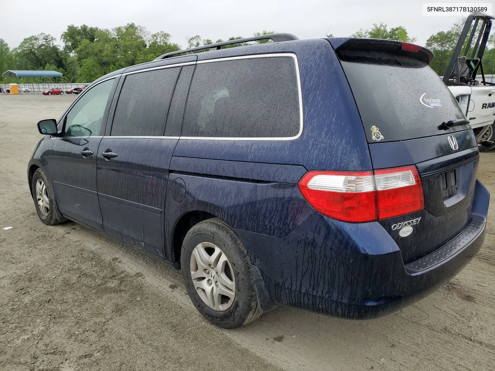 2007 Honda Odyssey Exl VIN: 5FNRL38717B130589 Lot: 52648214