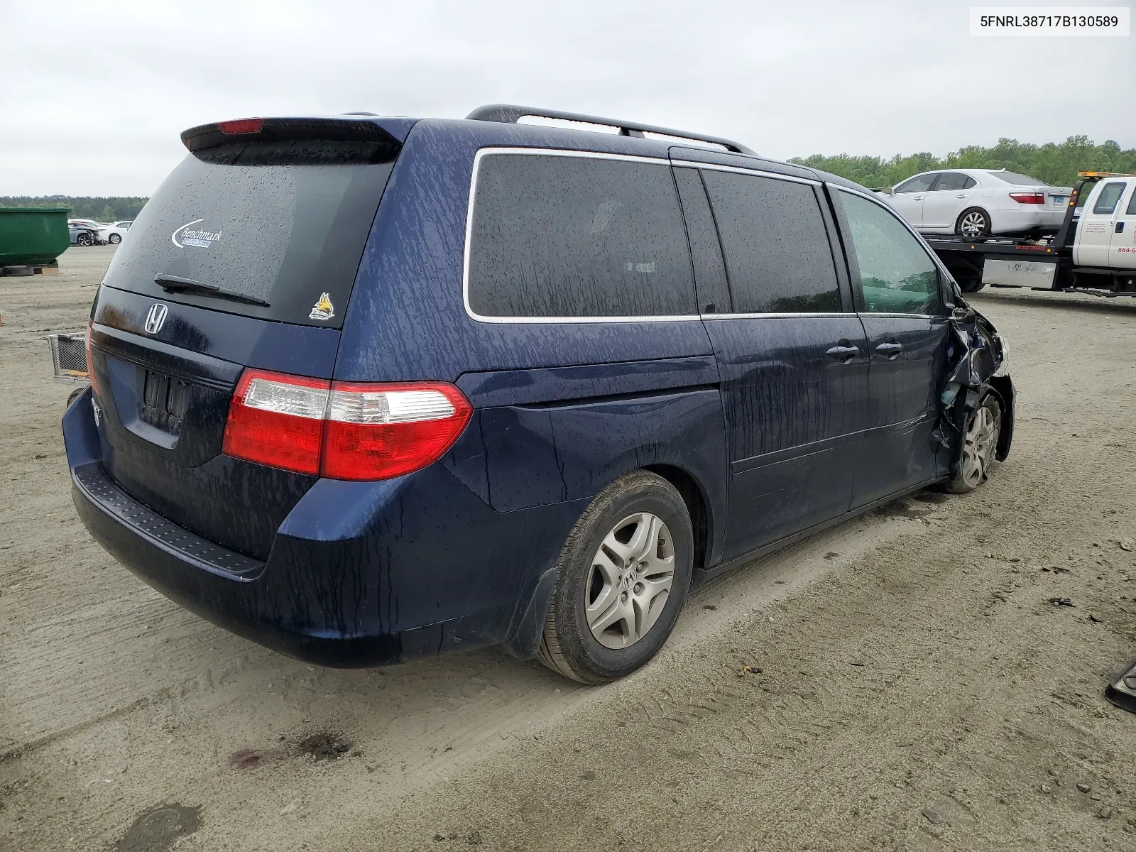 2007 Honda Odyssey Exl VIN: 5FNRL38717B130589 Lot: 52648214