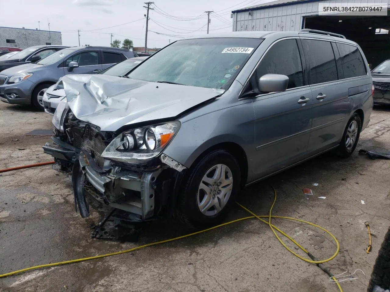 2007 Honda Odyssey Ex VIN: 5FNRL38427B079447 Lot: 54952734