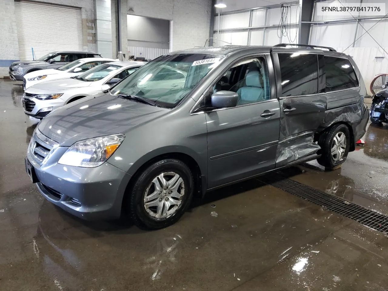 5FNRL38797B417176 2007 Honda Odyssey Exl