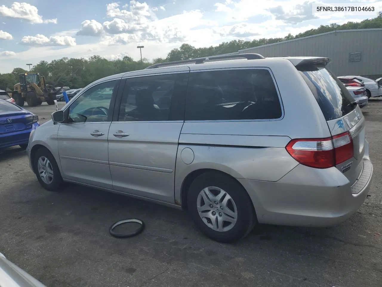 2007 Honda Odyssey Exl VIN: 5FNRL38617B104663 Lot: 56208254