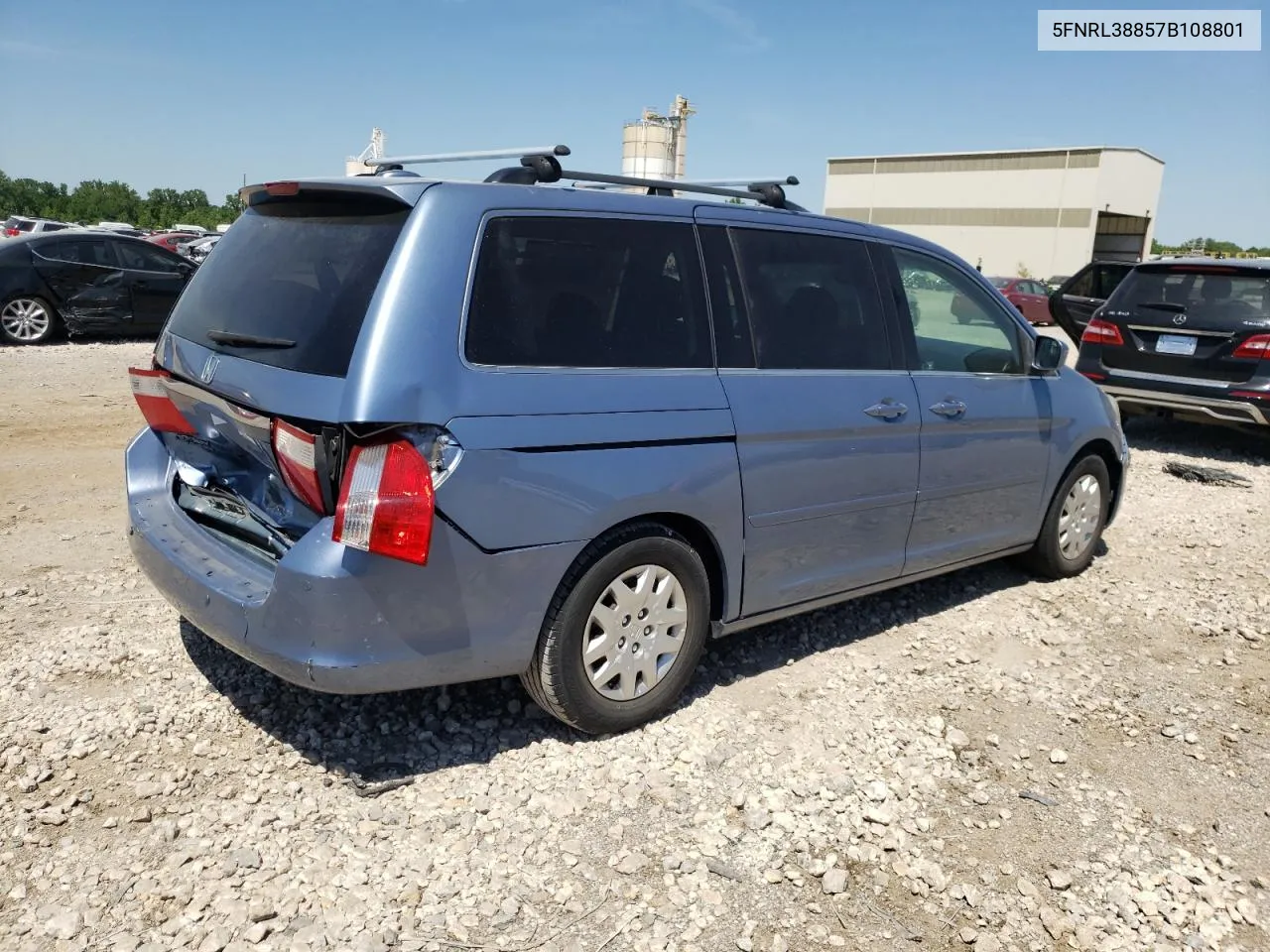 2007 Honda Odyssey Touring VIN: 5FNRL38857B108801 Lot: 56679004